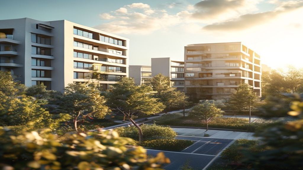 Modern new builds showcasing contemporary design, energy-efficient features, and sleek architectural details.