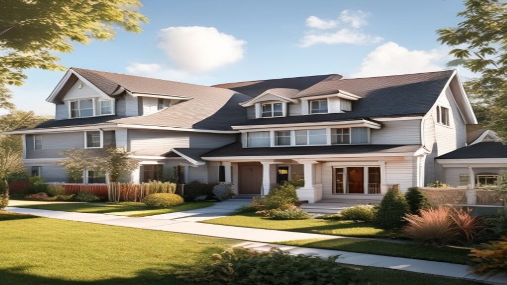 A modern home illustration highlighting rent-to-buy options for first‑time buyers