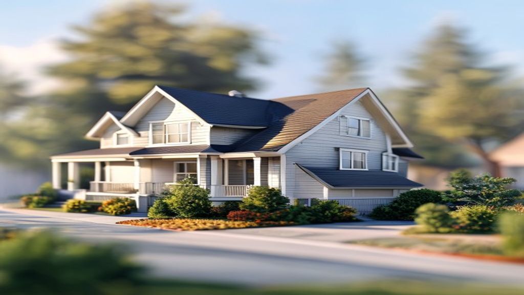 Diagram illustrating factors that influence the value of residential property, like location, size, and market trends.